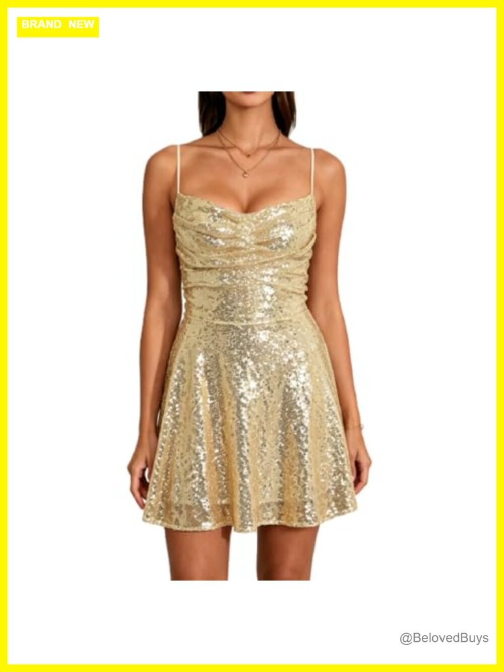 Sparkly Sequin Mini Dress Sleeveless Bodycon Club Party Night Out